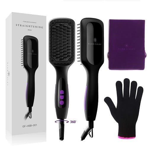 GlamFields Ionic Hair Straightener Brush