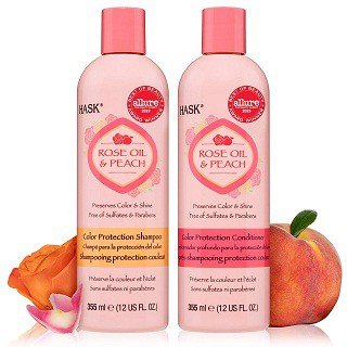 HASK ROSE OIL + PEACH Shampoo and Conditioner