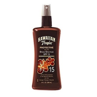Hawaiian Tropic Sunscreen Protective Tanning Dry Oil