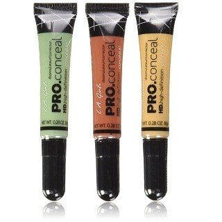 L.A. Girl Pro Orange, Yellow, Green Correctors