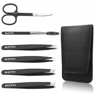 MAYKI Eyebrow Tweezers Kit for Women/Men