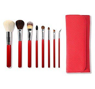 Morphe 8 Piece Candy Apple Red Makeup Brush Set