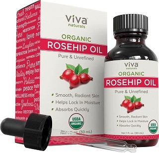 Viva Naturals Organic Rosehip Seed Oil for Face