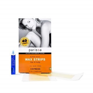 Parissa Hair Removal Waxing Strips with Aftercare Azulene Oil