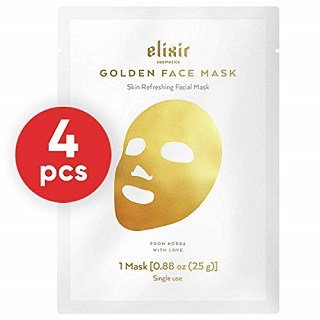 Elixir Premium Lab Korean 24K Gold Moisturizing Face Mask