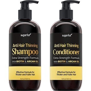 Sugarfox Anti Hair Loss and Hair Thinning Shampoo and Conditioner