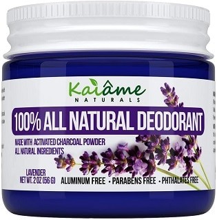 Kaiame Naturals Deodorant with Activated Charcoal Powder