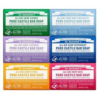 Dr. Bronner’s Pure-Castile Bar Soap